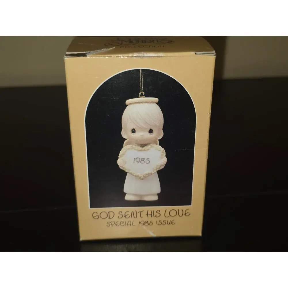 Precious Moments God Sent His Love Angel Ornament 1985 Special Issue 15768